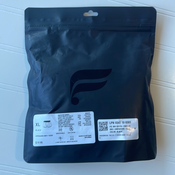 Fabletics The 24-7 Boxer Briefs in black - Picture 3 of 5